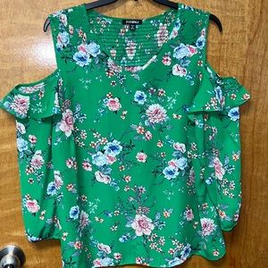 ROZ & ALI Cold Shoulder Blouse - 2X - Like New